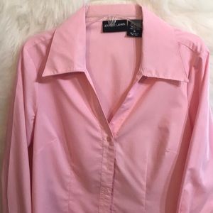 Jennifer Lauren - Pale Pink Collard Button up M